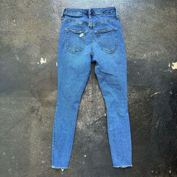 Universal Thread Women's High-Rise Skinny Fit Ripped Denim Jeans Blue Size 0/25 - Picture 7 of 16